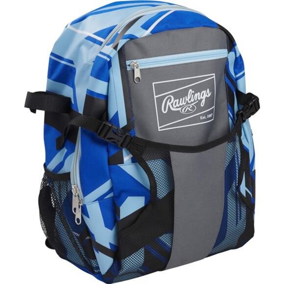 Baseball & Softball Equipment Bag | T-Ball / Rec / Travel | Backpack - Picture 3 of 8